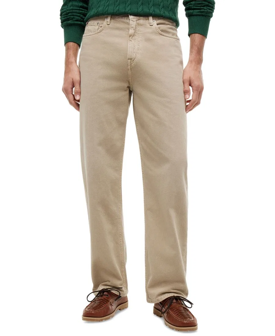 Джинсы прямого кроя River Relaxed-Fit Garment Dyed Denim Tommy Hilfiger, Sandalwood