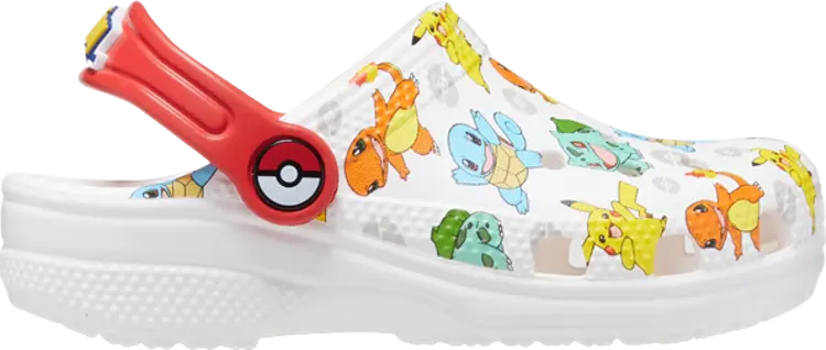 

Кроссовки Pokémon x Classic Clog Toddler Starters, белый