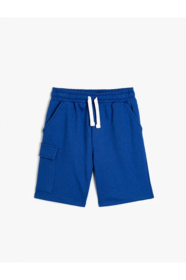 Детские шорты для мальчиков с эластичным поясом Koton, Saks Blue