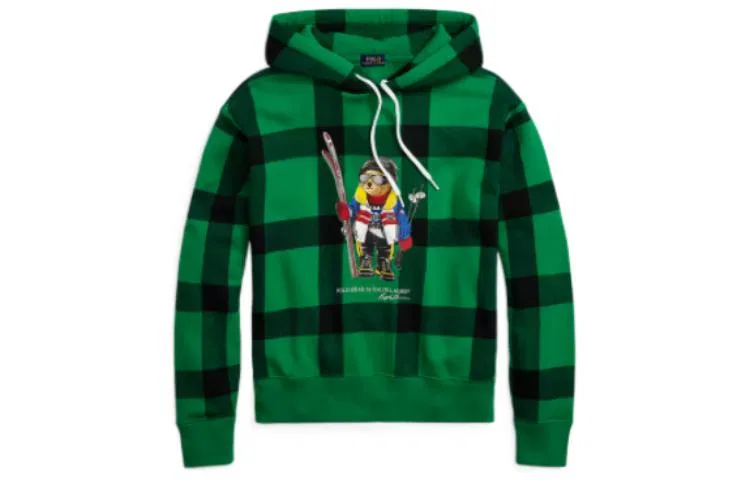 Женский свитшот свободного кроя с принтом Polo Bear Polo Ralph Lauren, Green