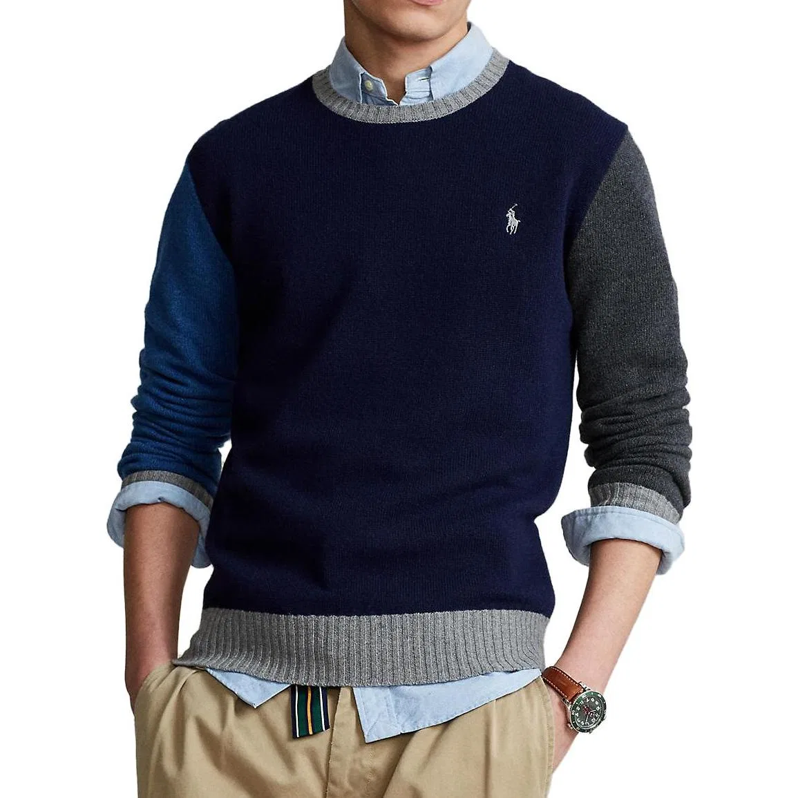 Мужской свитер с круглым вырезом Polo Ralph Lauren, Multicolor — фото 3