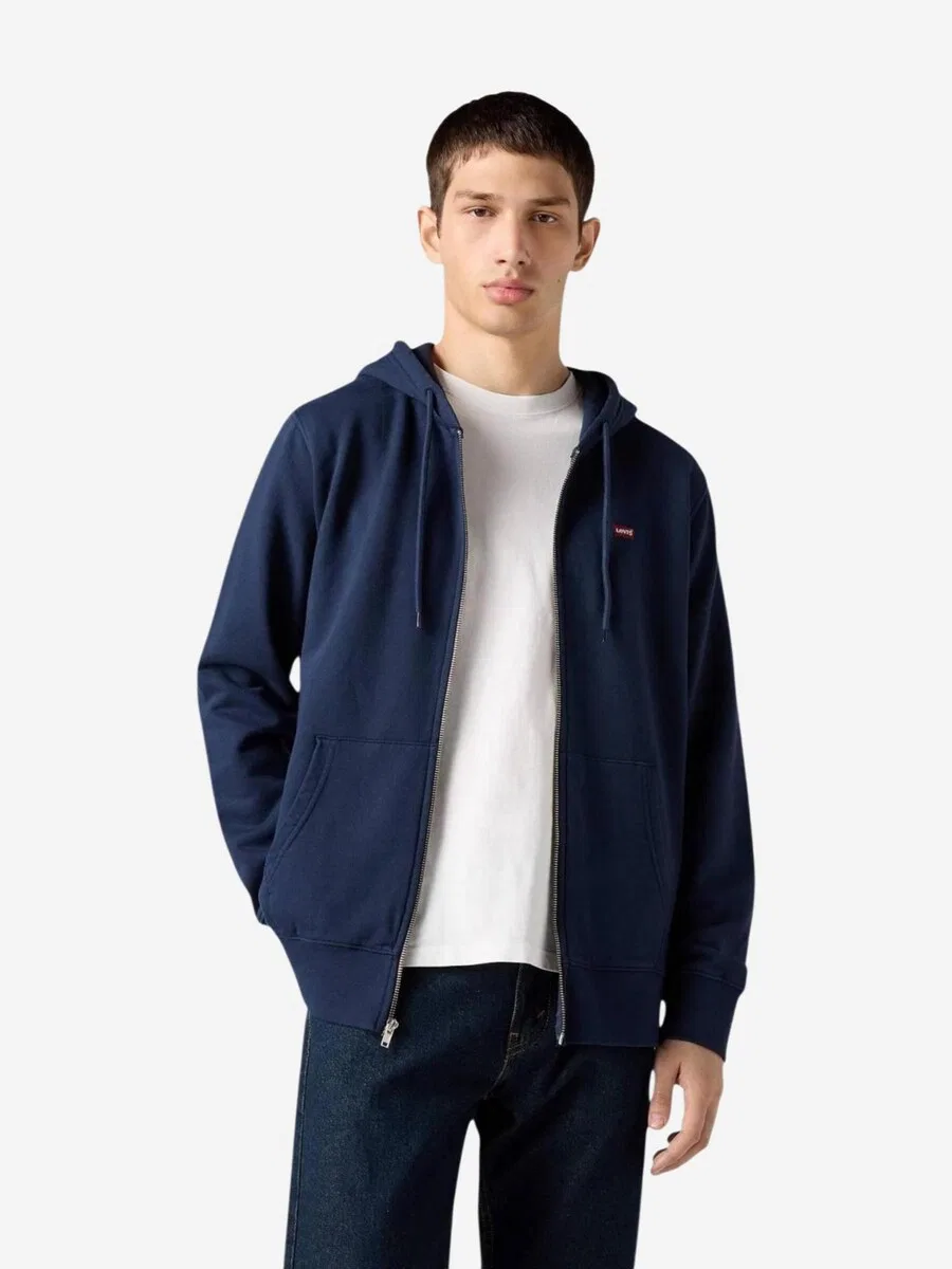 Худи на молнии LEVI'S 'THE ORIGINAL' синего цвета — фото 2