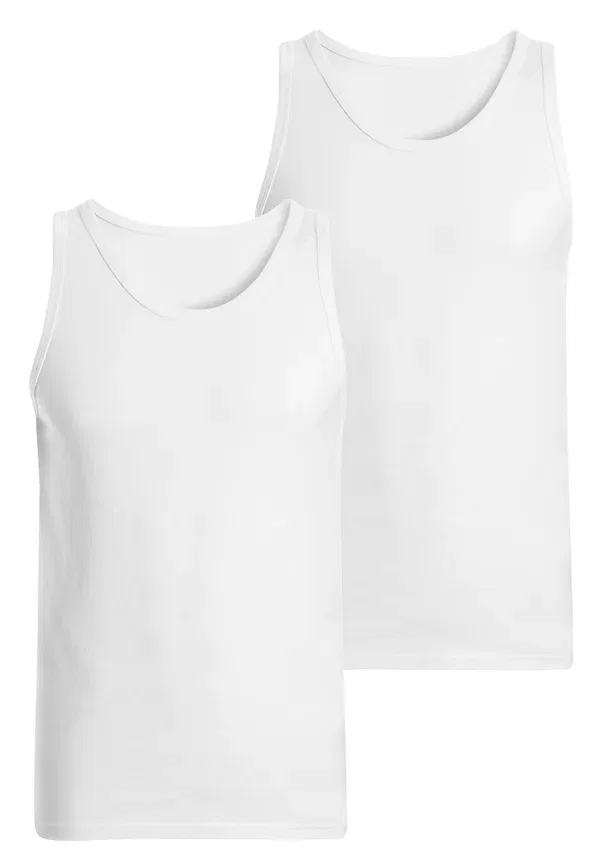 Набор маек хлопковые 2 pack - undershirt Next, White, белый
