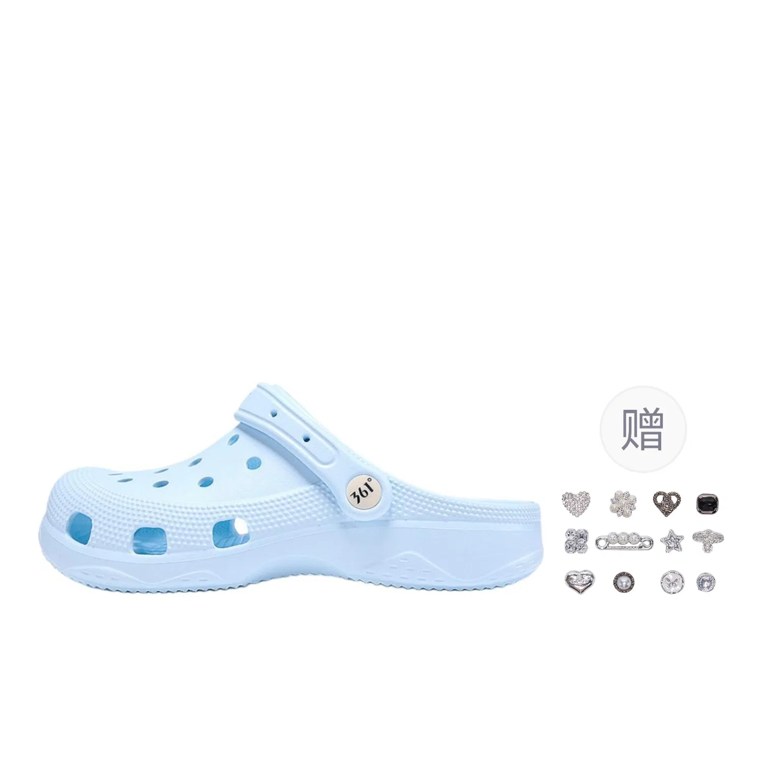 Детские сабо с перфорацией 361° Slacking Off Clogs, Breathable Blue+Luxury Star