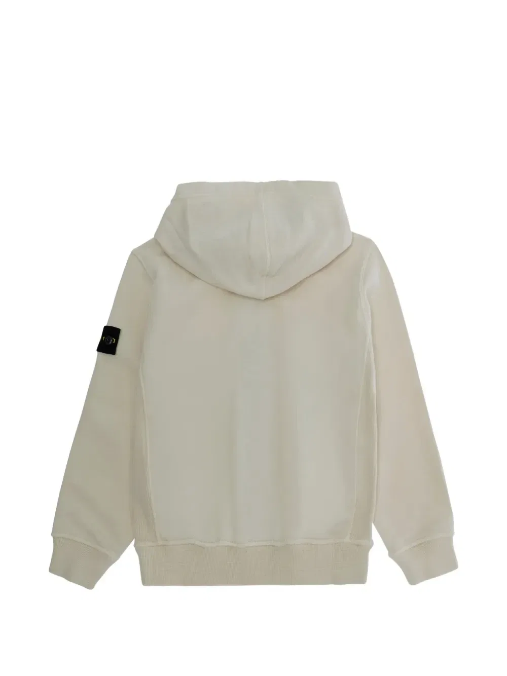 Худи с логотипом-нашивкой Stone Island Junior, белый — фото 2