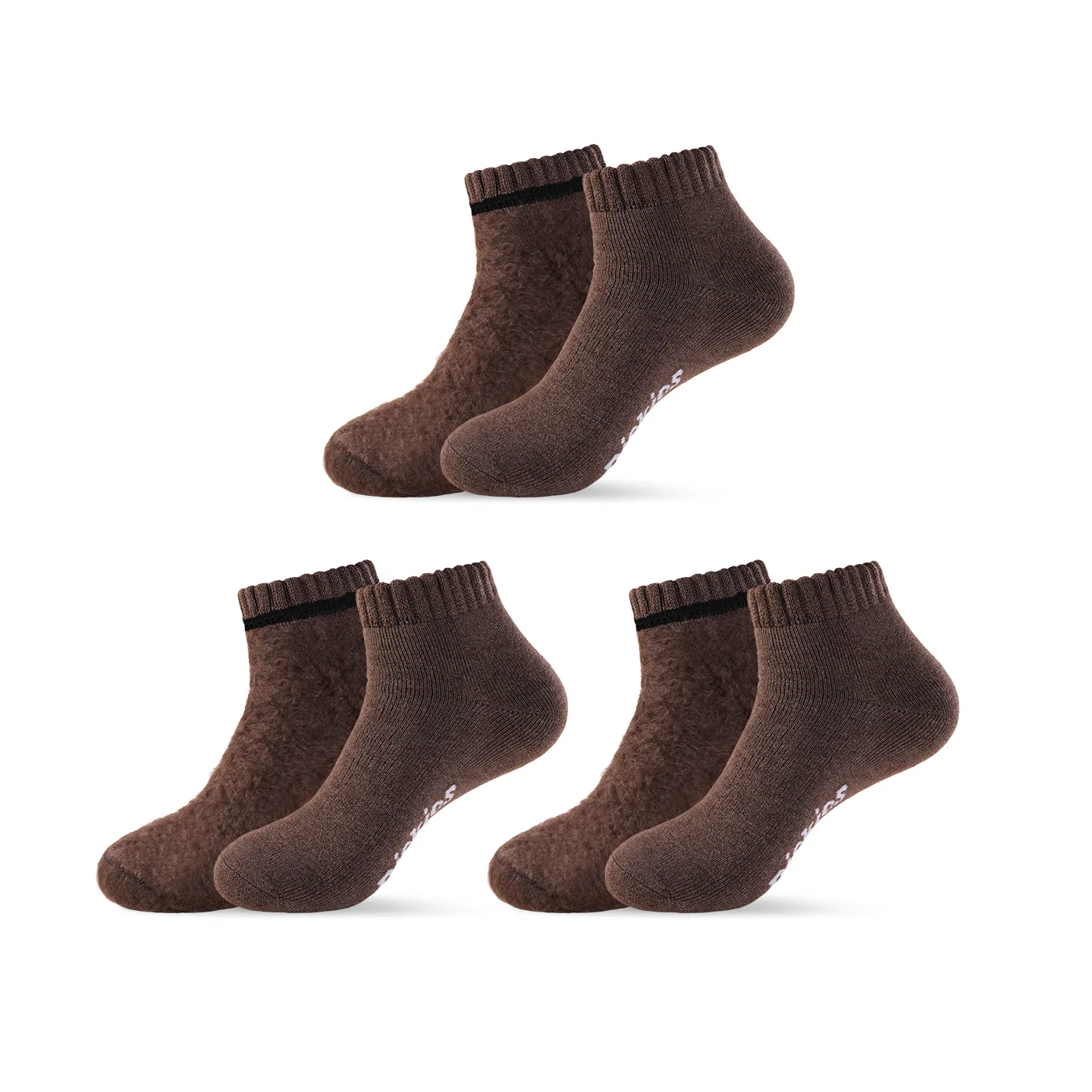 Носки детские с антибактериальным эффектом, 3 пары, Dickies, Coffee