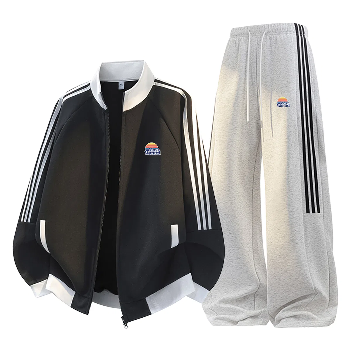 Детский спортивный комплект Unisex Moderate MostwantedLab, Black/White Heather Gray