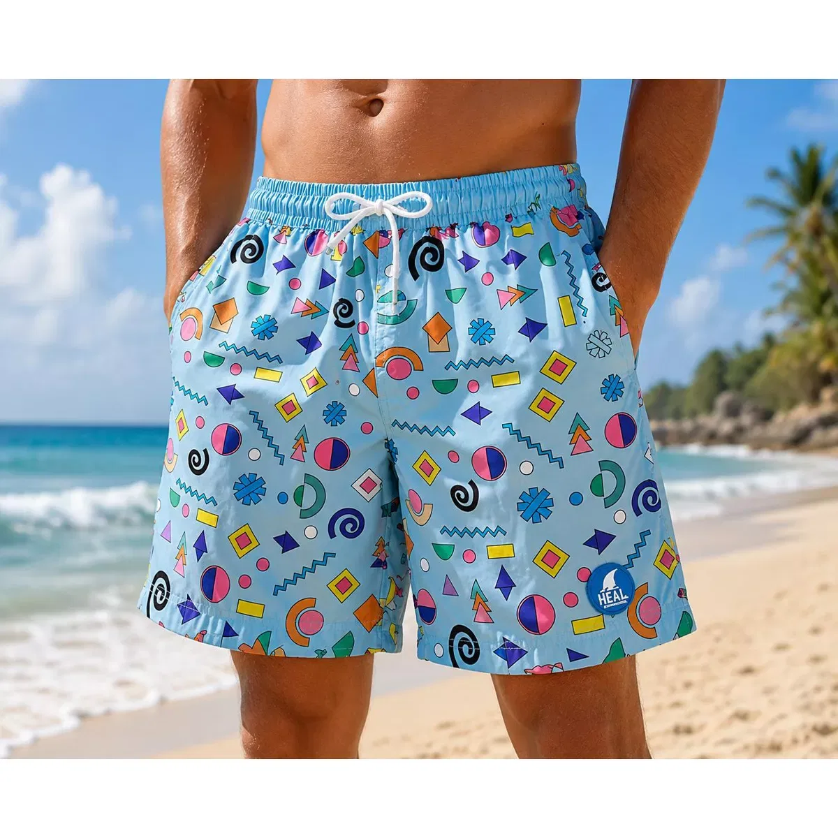 Детские плавки для мальчиков с принтом Geometric Forms HEAT Swimwear, Geometric Forms