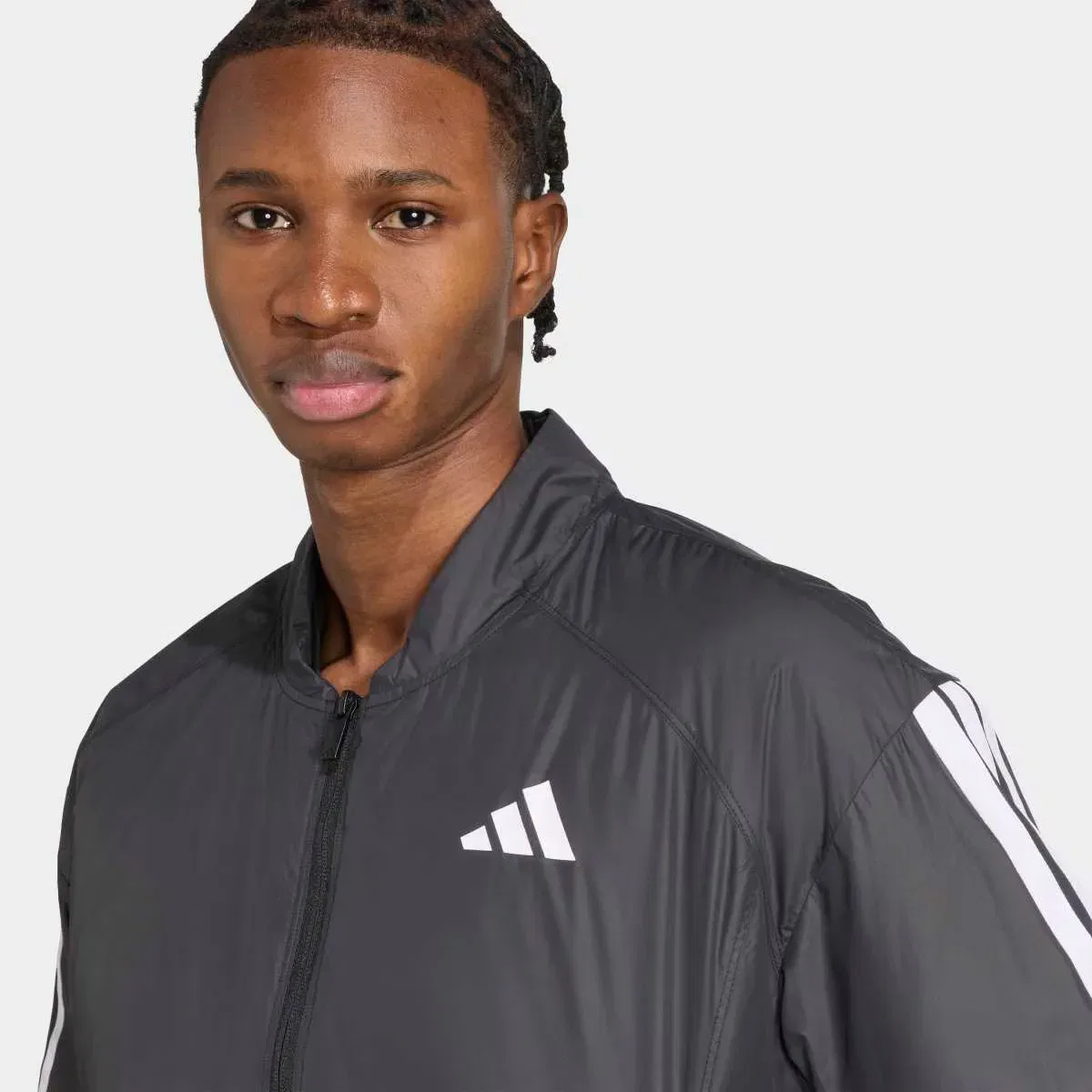Мужская утепленная куртка-бомбер с принтом CLIMAWARM 3 bandas adidas, Negro — фото 4