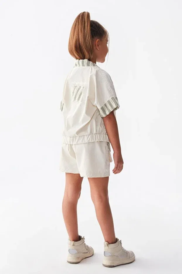 Детская куртка для девочек с коротким рукавом Nk Kids, Gray — фото 2
