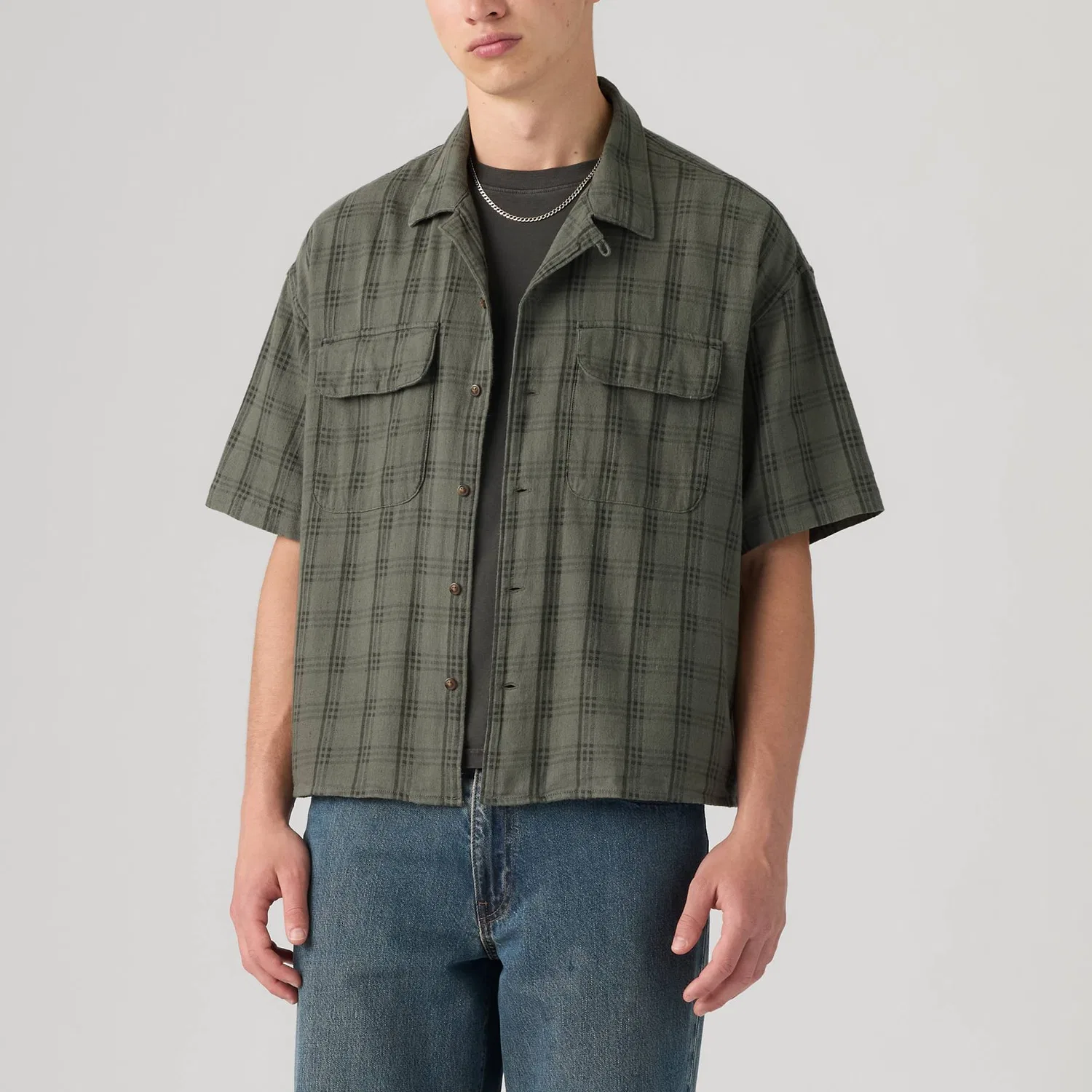 Мужская рубашка Levis, Green — фото 3