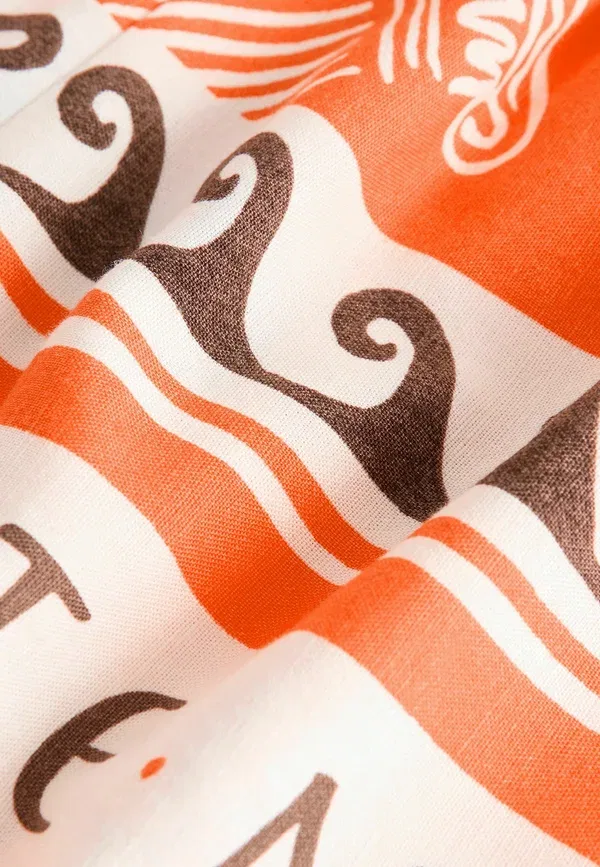 Шорты из вискозы Shorts Next, Orange Print, оранжевый — фото 3