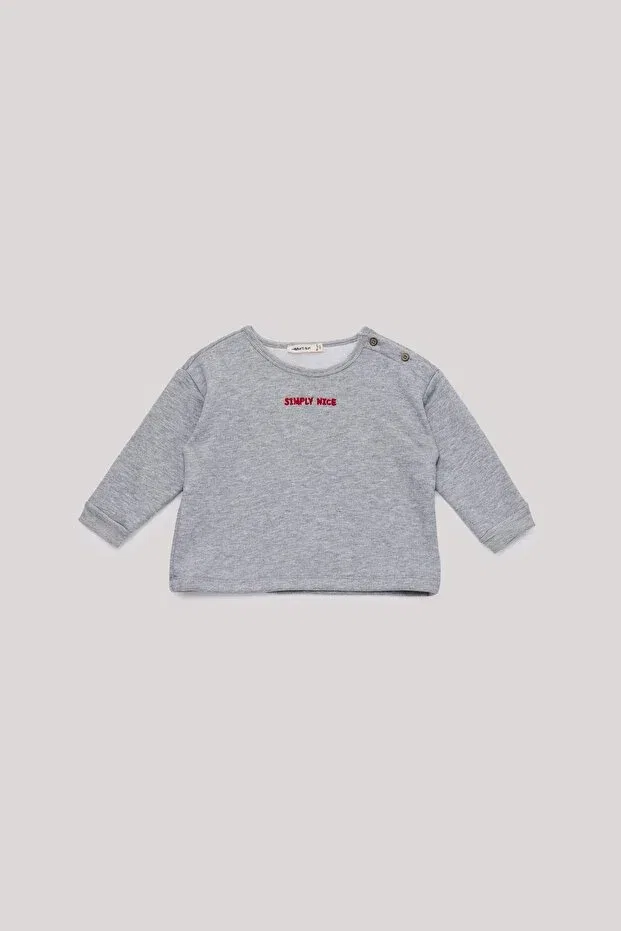 Детский комплект для мальчиков серый Nebbati Basic, Gray