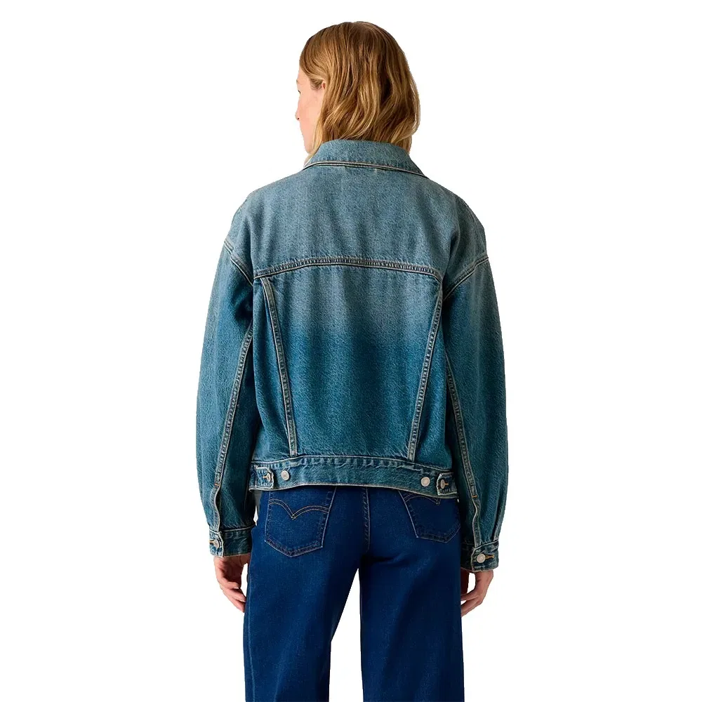 Женская джинсовая куртка с винтажным кроем Levi's, Blue — фото 2