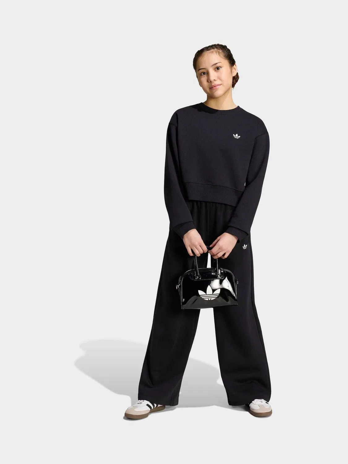 Джоггеры с широкими штанинами, adidas Originals, черные — фото 3