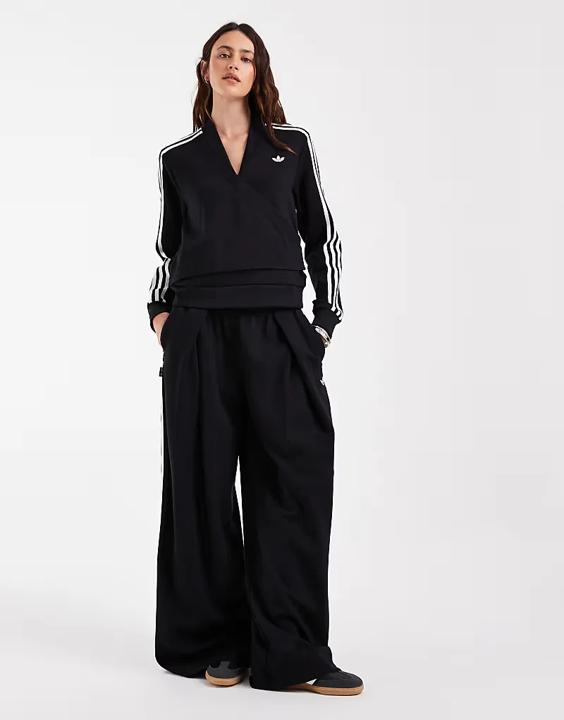 Топ-халат Adidas Originals x Jennie Superstar, черный — фото 2