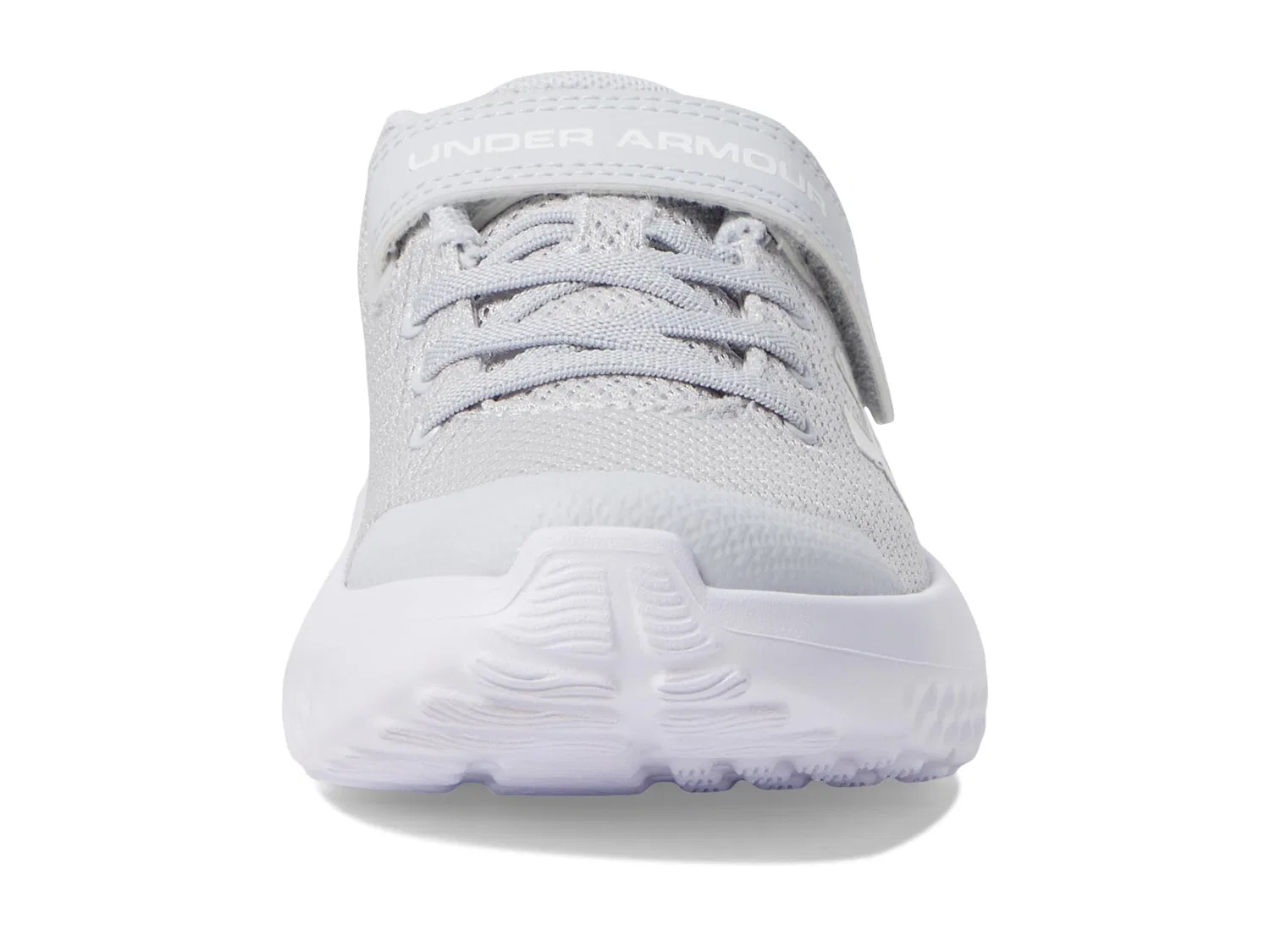 Детские кроссовки для девочек с сетчатым верхом Ua Bgs Charged Rogue 4 Under Armour, Halo Gray White Iridescent — фото 4