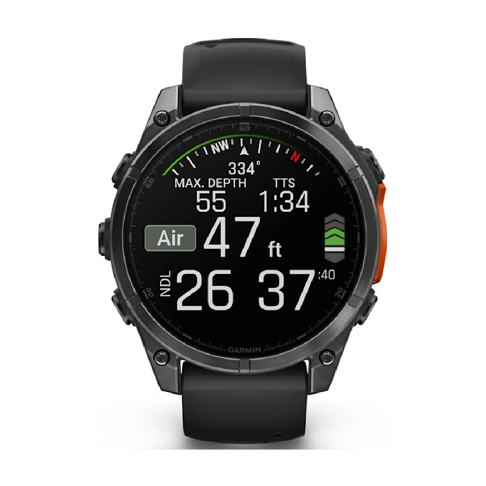 Умные часы Garmin Fenix 8, 47 мм, AMOLED 1.4", Wi-Fi, темно-серый — фото 2