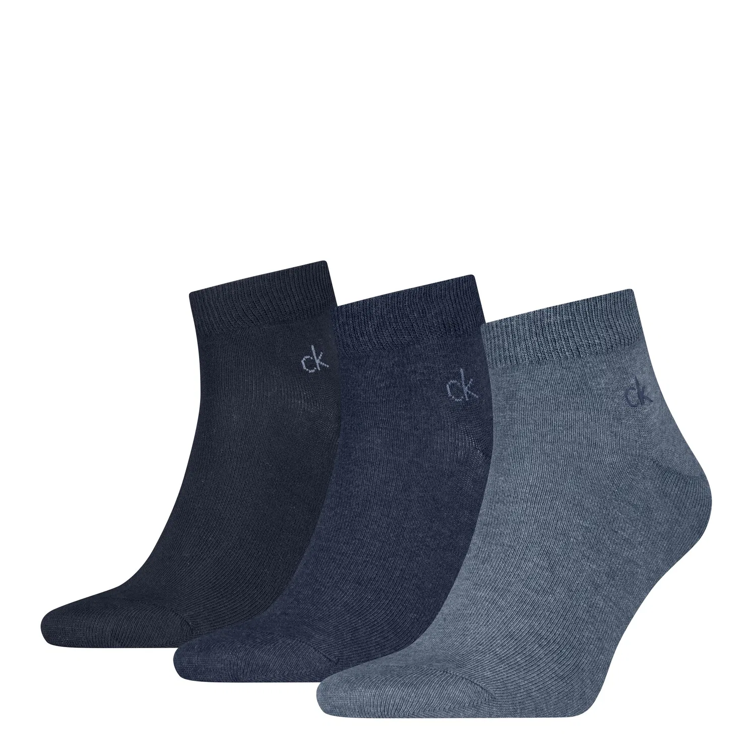 Мужские короткие носки Quarter Calvin Klein, Denim