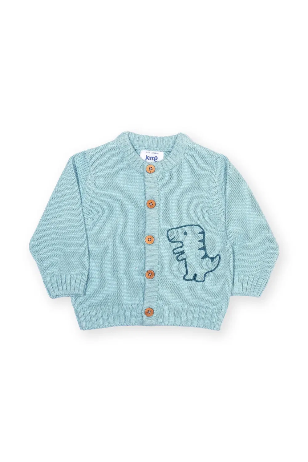 Детский кардиган с принтом Diddy Dino Kite, Blue