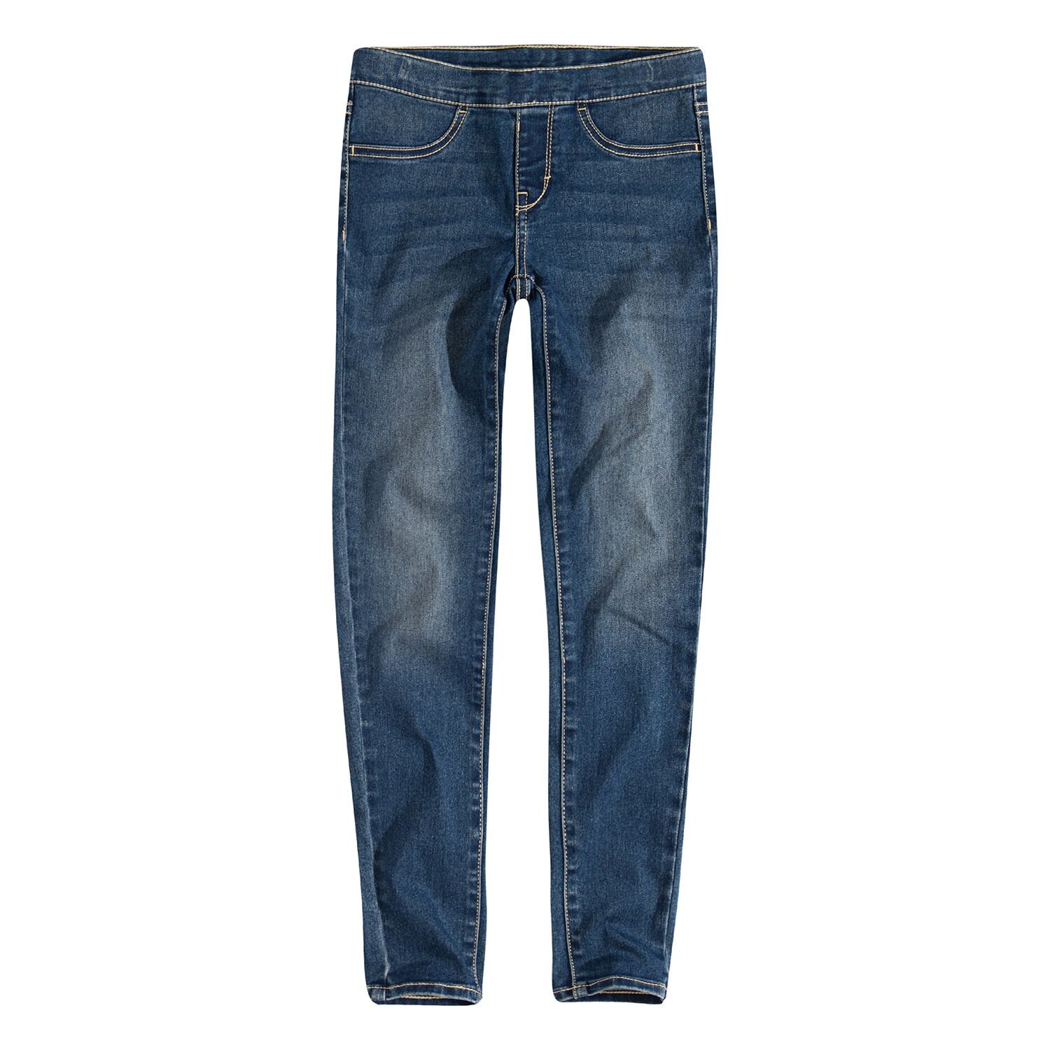 Джеггинсы без застежки для девочек 7–16 лет Levi's Levi's, черный — фото 4