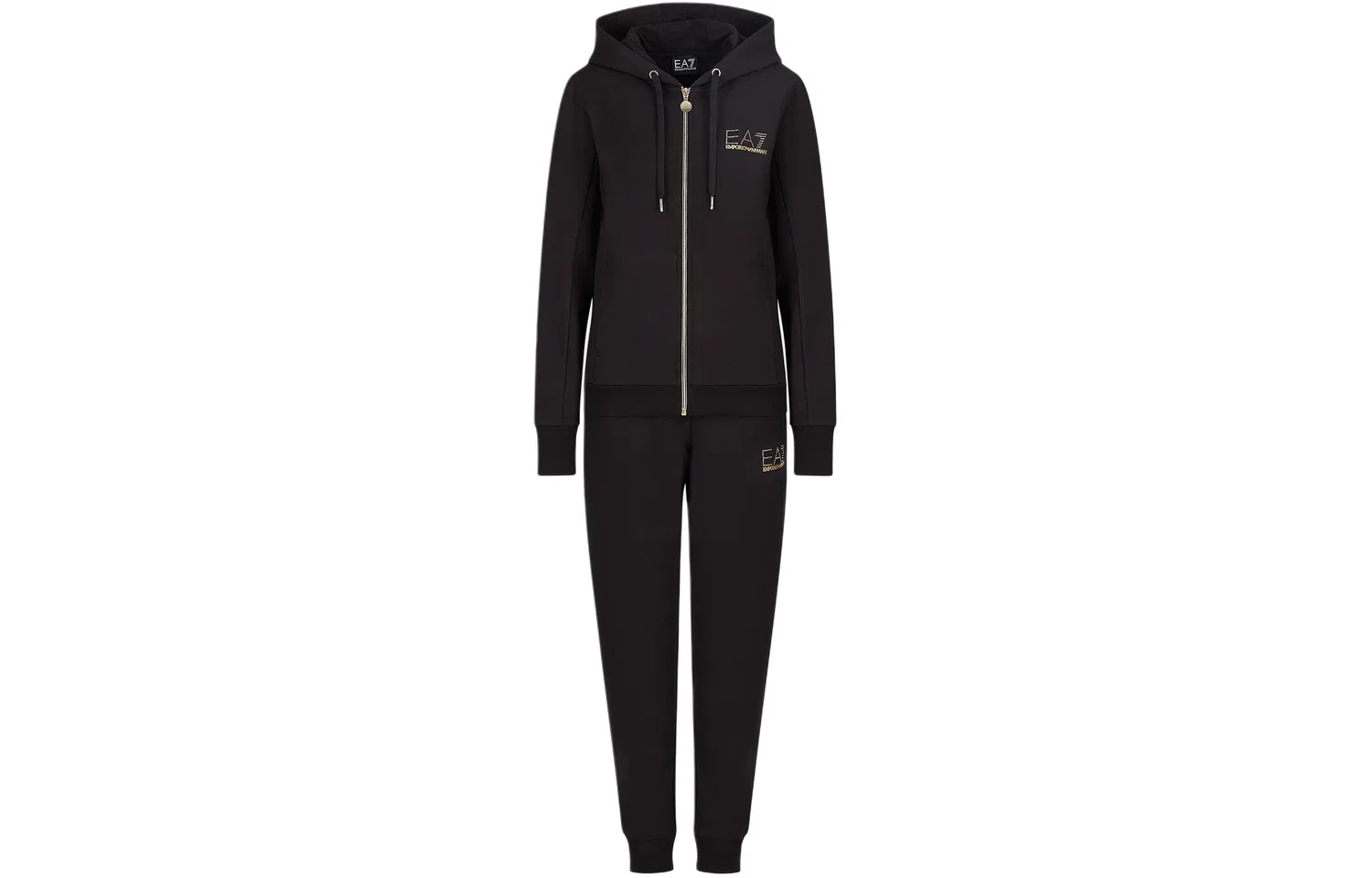 Женский спортивный костюм с логотипом Emporio Armani, Purple Black — фото 4