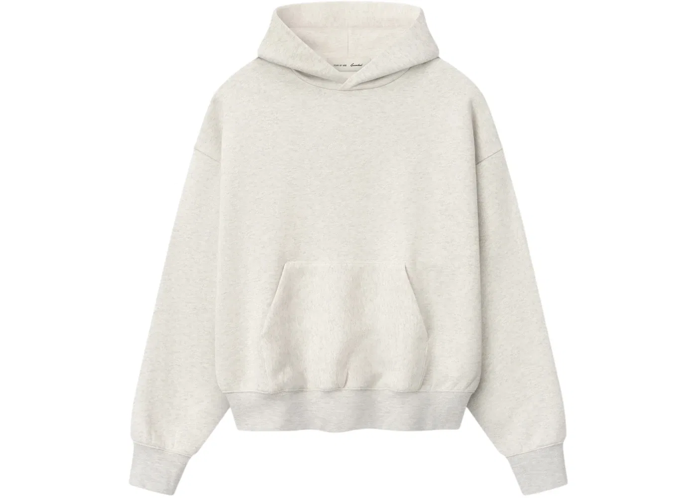 Мужской худи Fear of God Essentials Signature Classic Hoodie, Oatmeal Heather/Light Heather