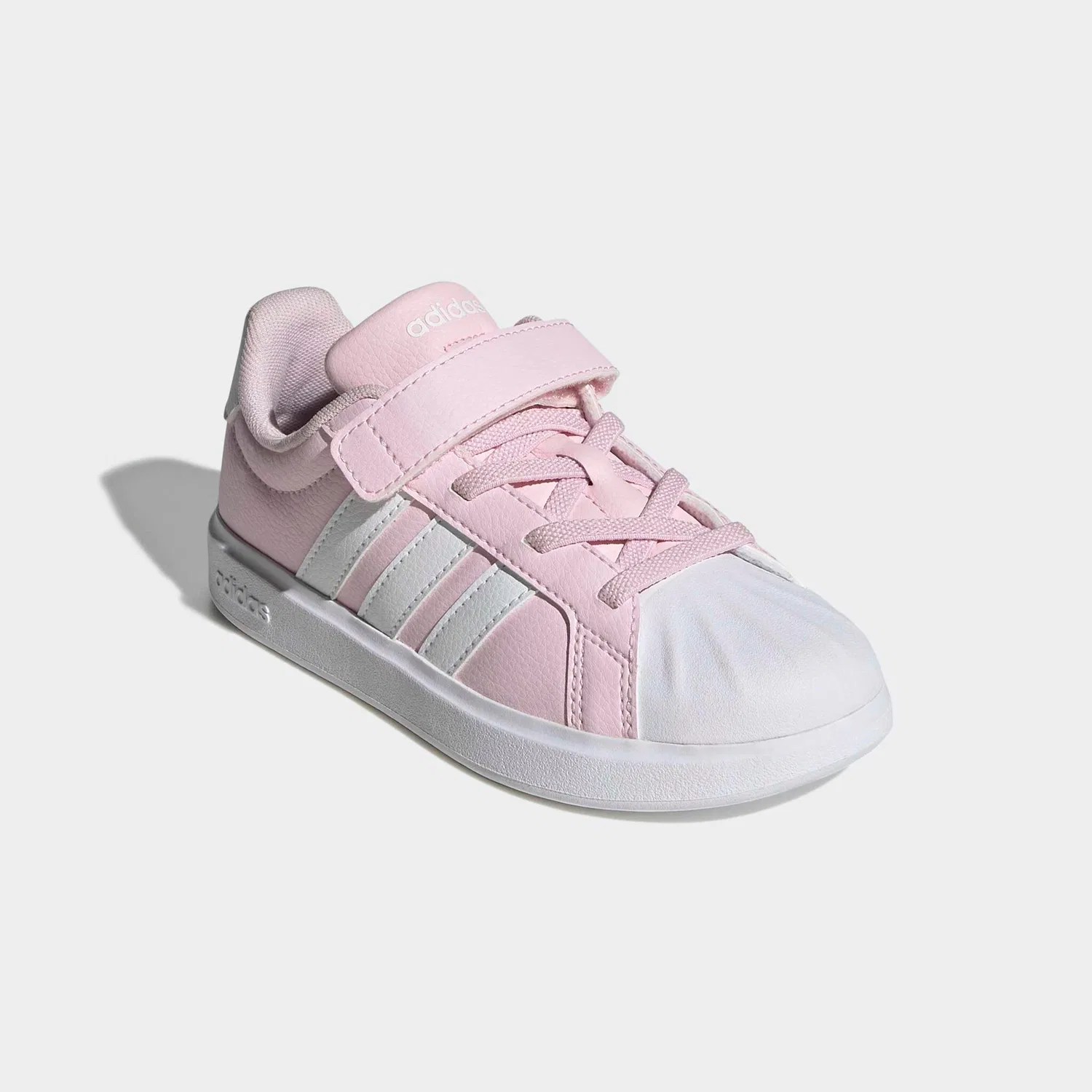 Детские кроссовки с мыском-ракушкой Adidas Sportswear, Clear Pink/White/Grey