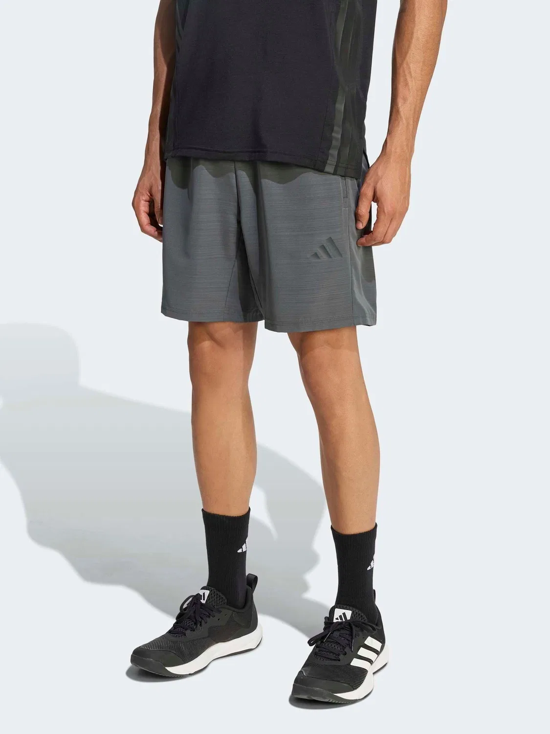 Шорты тренировочные Workout Essentials Base Melange Woven adidas, черный