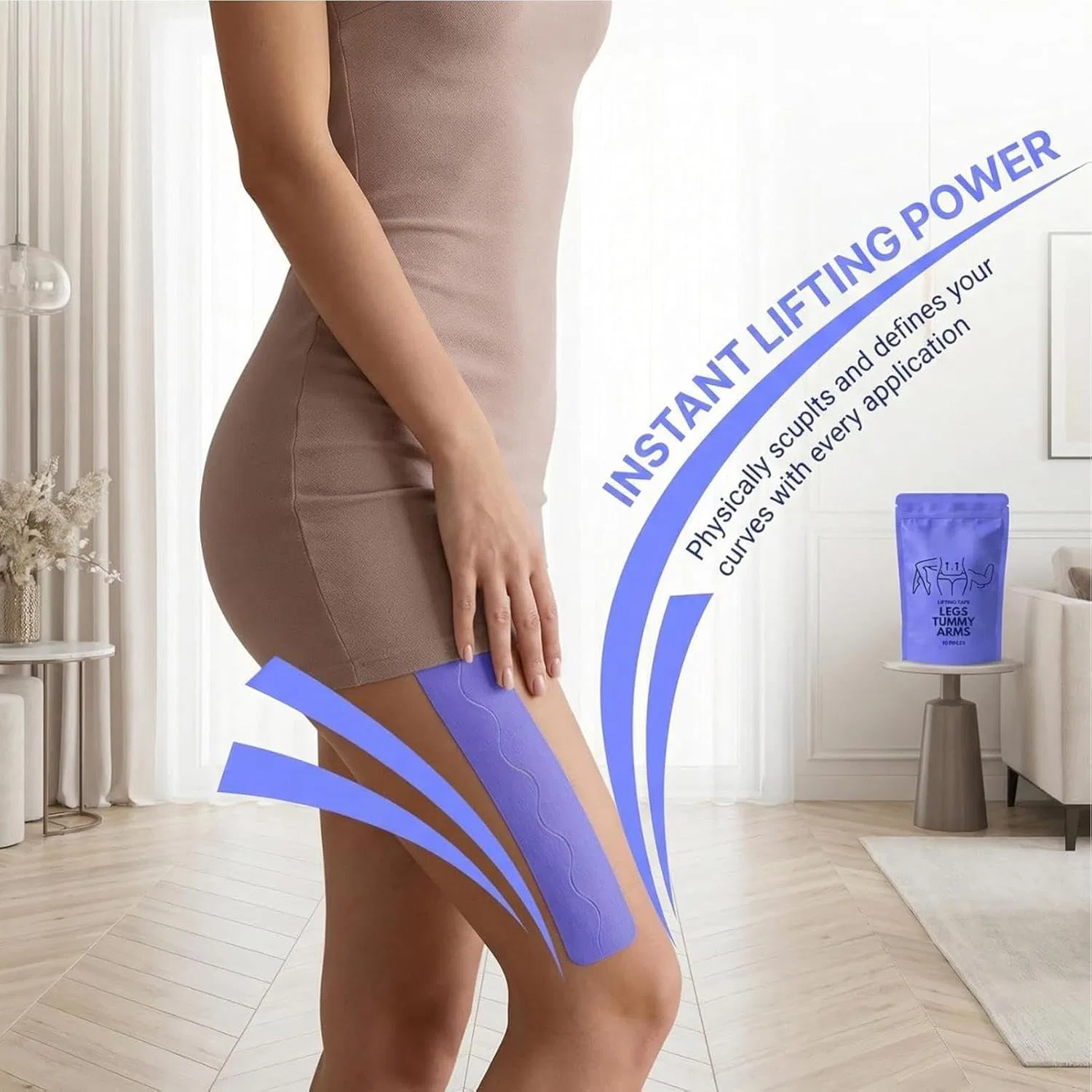 Невидимая контурная лента для подъема бедер Body Tape, 20 шт Generisch — фото 4