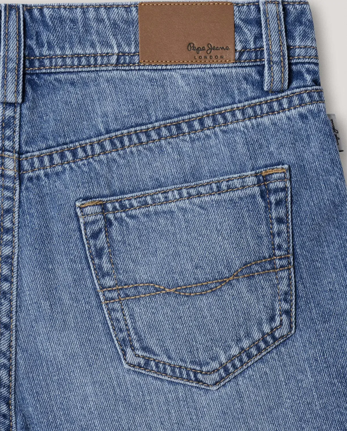 Детская юбка-шорты для девочек из денима Pepe Jeans, Azul — фото 4
