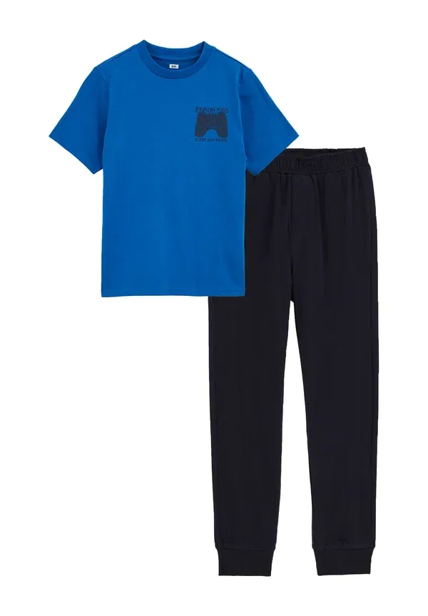 Пижамный комплект, хлопок, Set, We Fashion, Bright Blue, ярко-синий