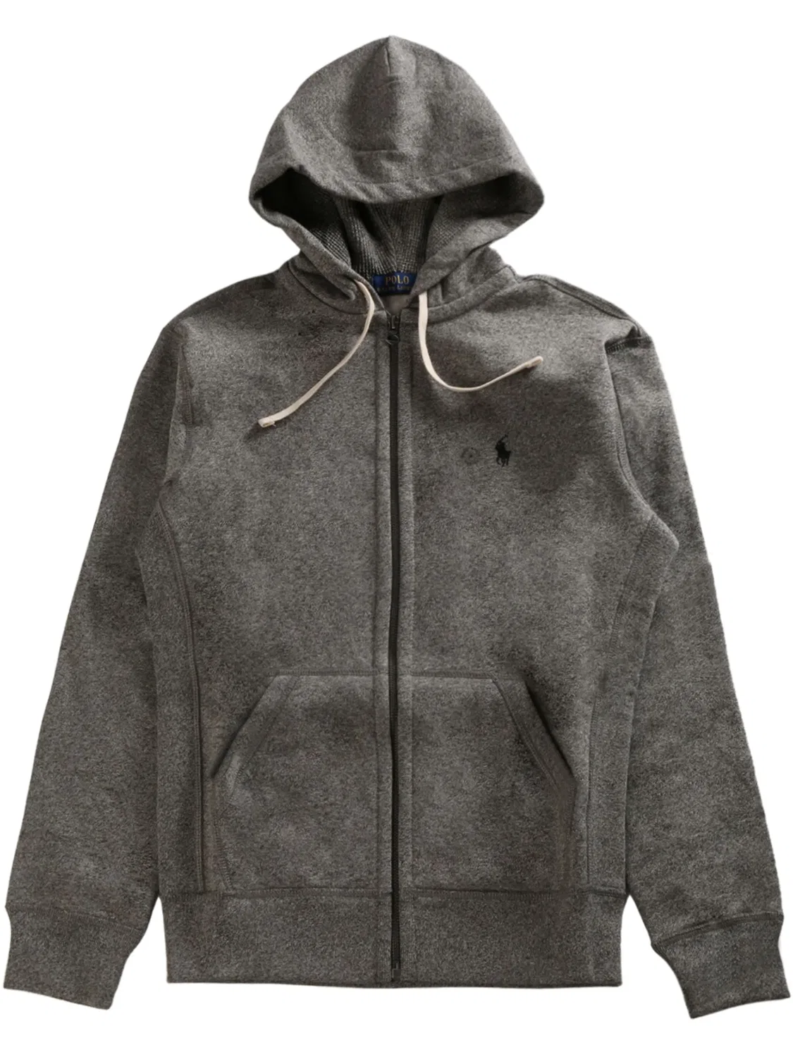Хлопковая толстовка на молнии Polo Ralph Lauren, серый