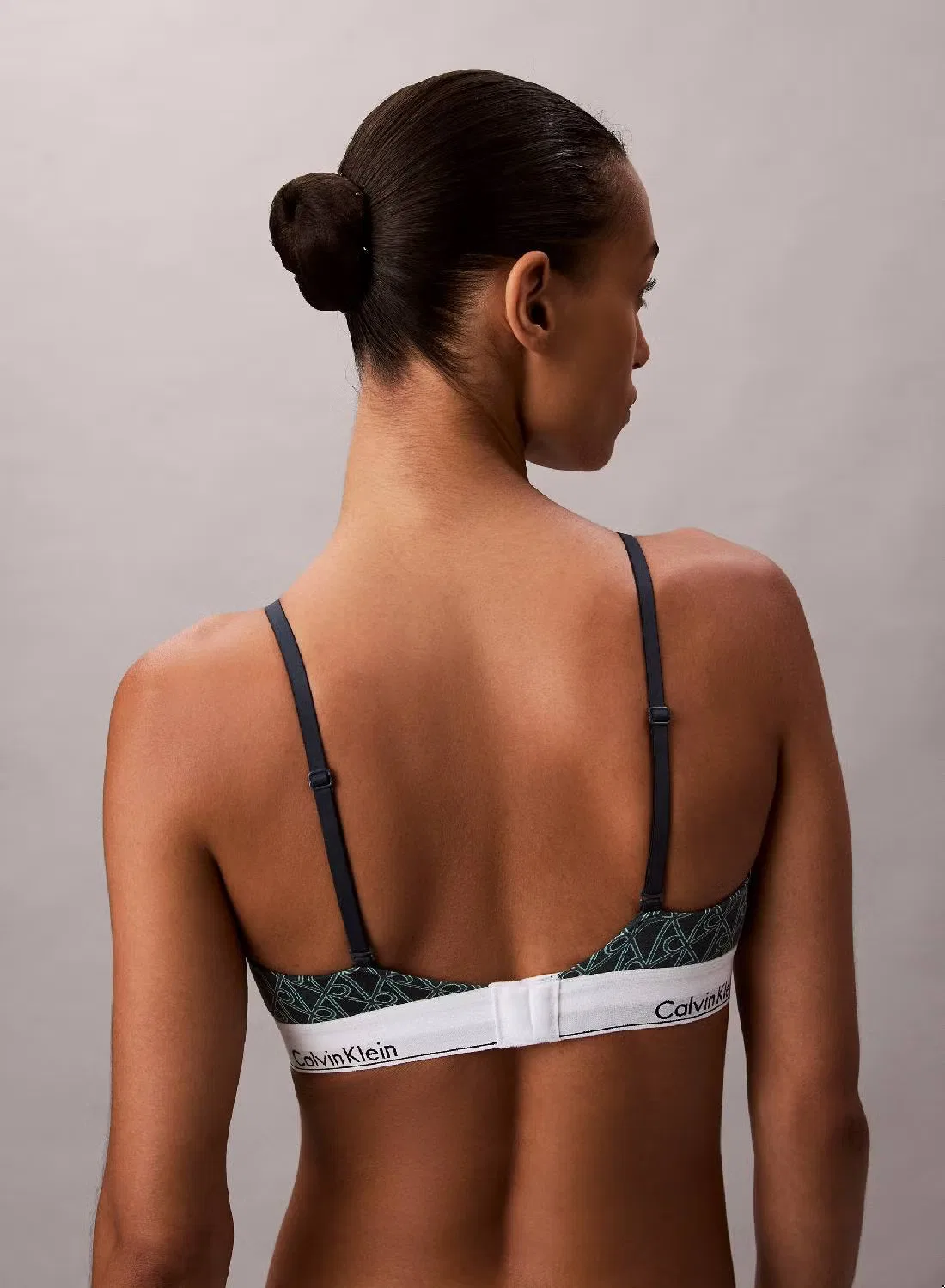 Бюстгальтер без косточек треугольный Icon Cotton Modal Calvin Klein, бирюзовый — фото 4