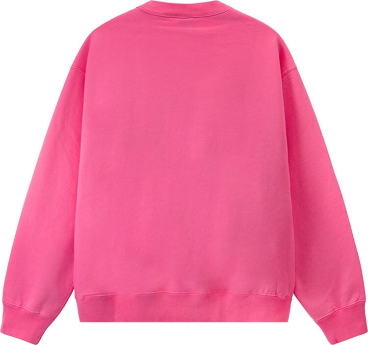Толстовка Nike x Stussy NRG Washed Fleece Crew 'Lotus Pink', розовый — фото 3