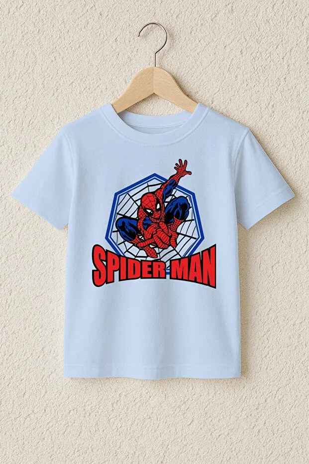Детская футболка с принтом Spider-Man Myada, Babe Blue