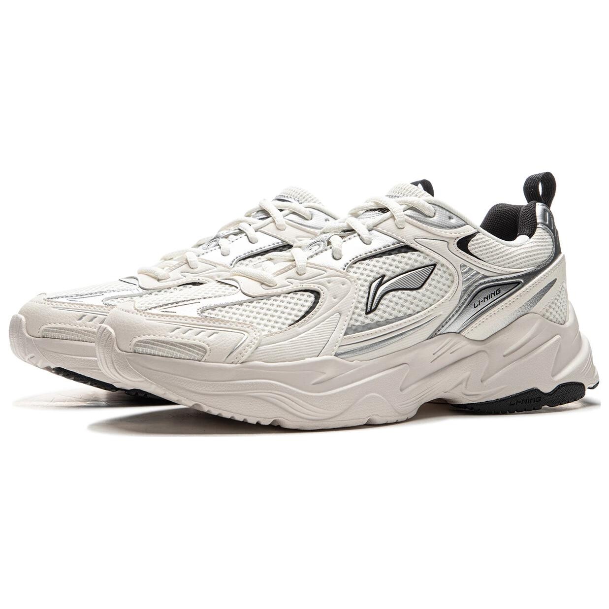 Кроссовки LINING Meteor 2K Lifestyle Shoes Men Low-top Cloud White/silver, белый — фото 3