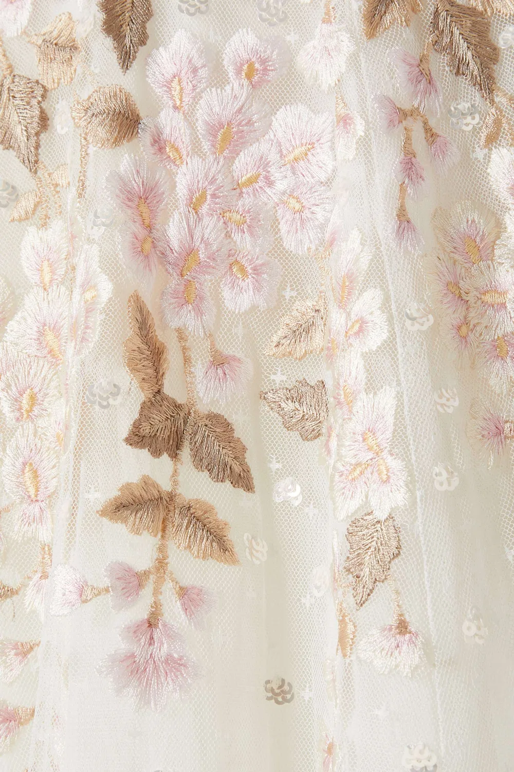 Платье с вышивкой Wisteria Dot Embroidered Gown Needle & Thread — фото 3