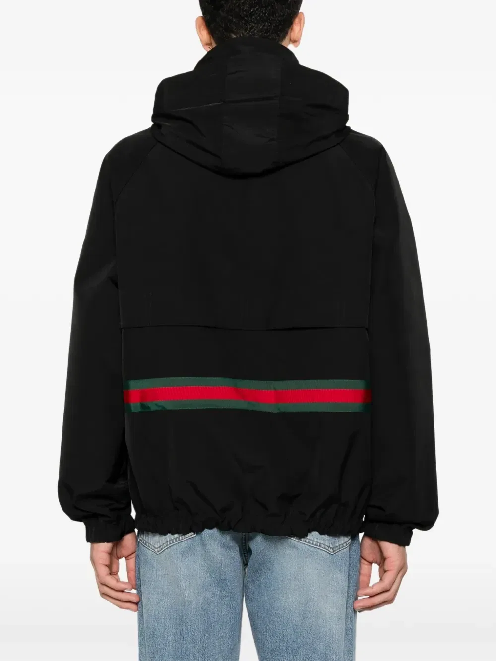 Двусторонняя куртка из канвы GG GUCCI, черный — фото 4
