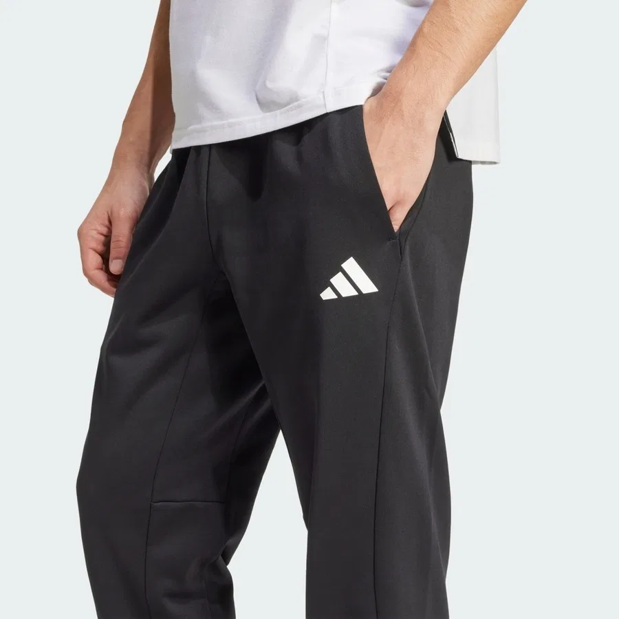 Спортивные штаны с утеплением CLIMAWARM модель Game & Go Training 3 Bar adidas, Черный — фото 4