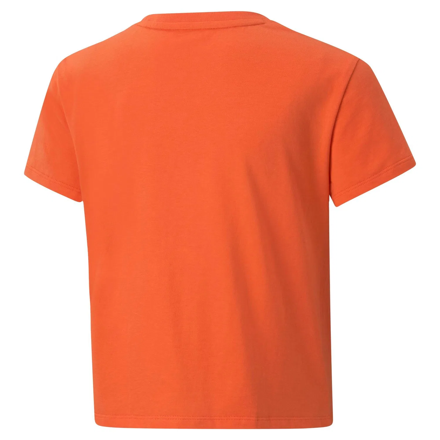 Детская хлопковая футболка Puma Alpha Knotted Tee G, Mango — фото 3