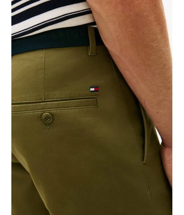 Мужские шорты чинос с ремнем Denton Tommy Hilfiger, Verde Oliva — фото 4