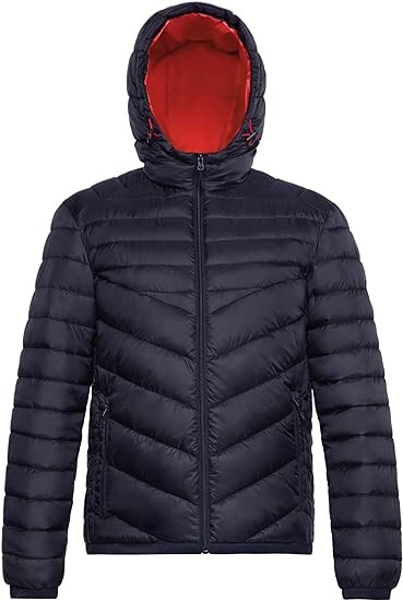 

Куртка Rokka&Rolla Men's Lightweight Puffer Water-Resistant, черный