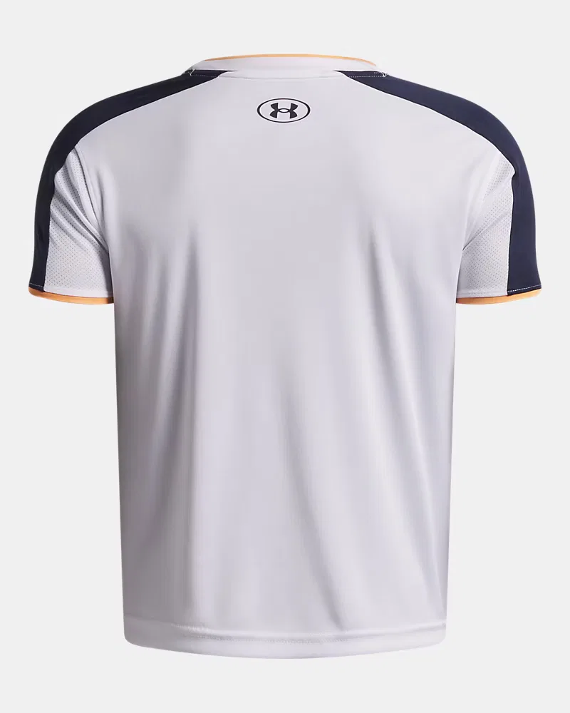 Футболка для мальчиков с коротким рукавом быстросохнущая UA Challenger Train UnderArmour, White/Midnight Navy — фото 2