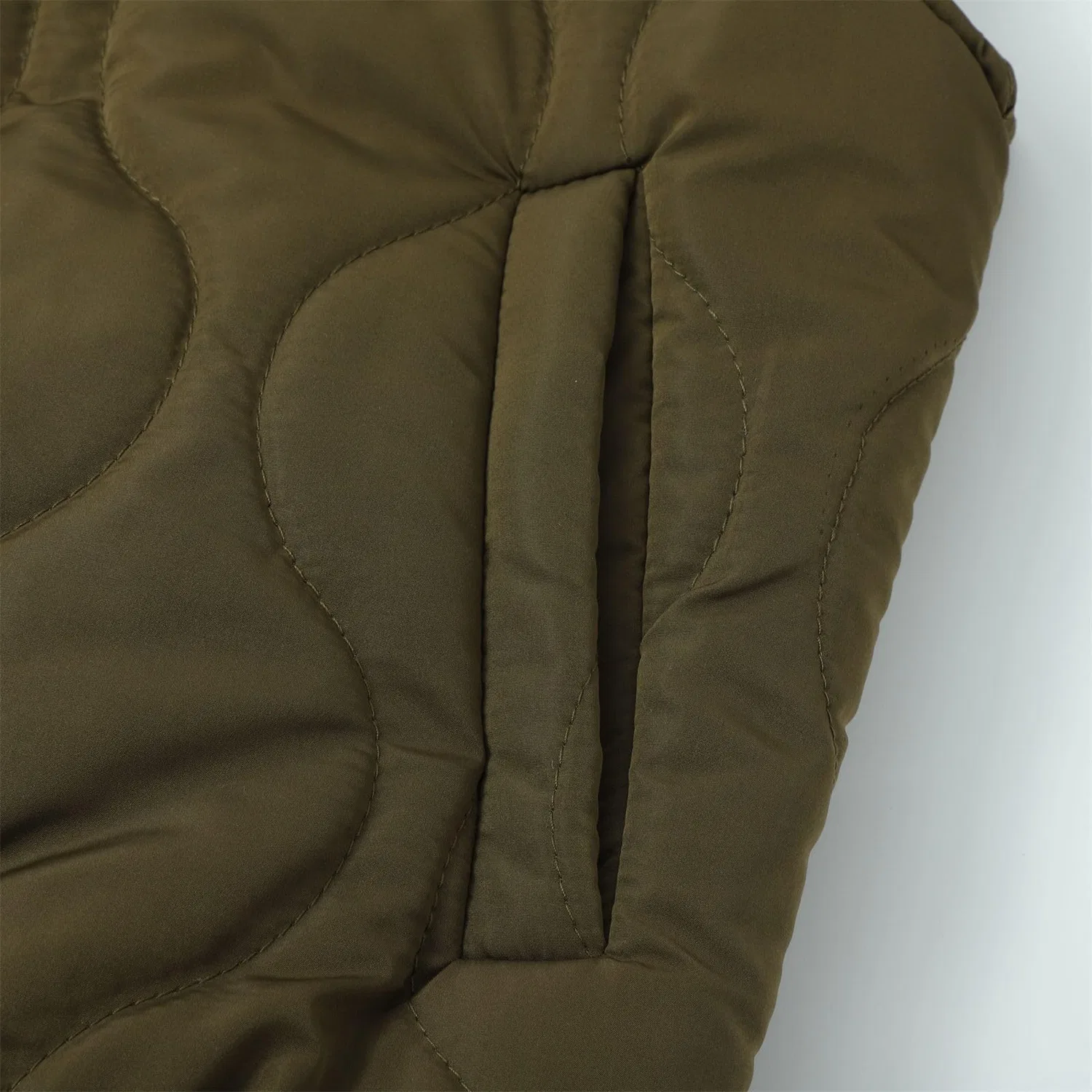 Женский стеганый жилет с капюшоном и молнией Donne Tinta unita Cotone Trapuntato Con Cappuccio Zip Gilet Giacca Cappotto Gilet Toe Slip, Verde — фото 4