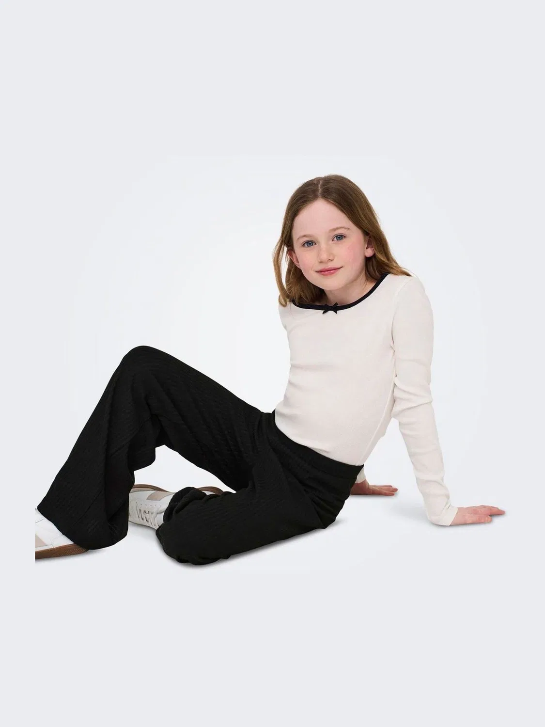 Брюки широкие ONLY KIDS, черные — фото 3