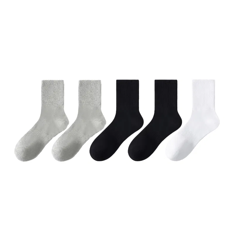 Детские носки-гетры 5 пар Cotton Gene, 5 Pack-White+Black *2+Gray *2