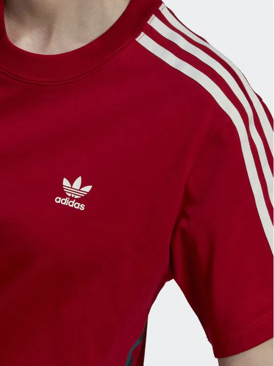 Футболка Thebe Magugu regular fit Thebe Magugu T-Shirt Adidas, красный — фото 4
