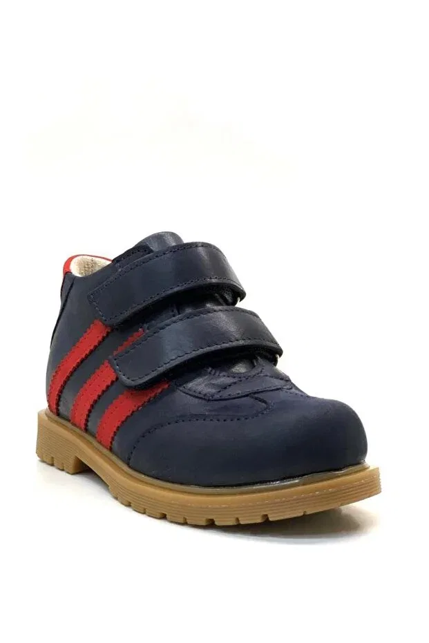 Детские ботинки для мальчиков ортопедические Tuğba Ortopedi, Navy Blue/Red — фото 2