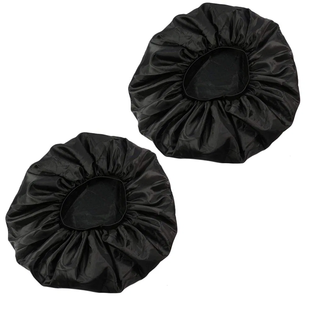 Чепец для сна Satin Black, Lurrose, 2 шт, 18x17x1.5 см, Black